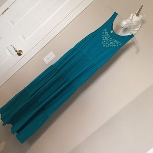 Aqua Maxi Dress